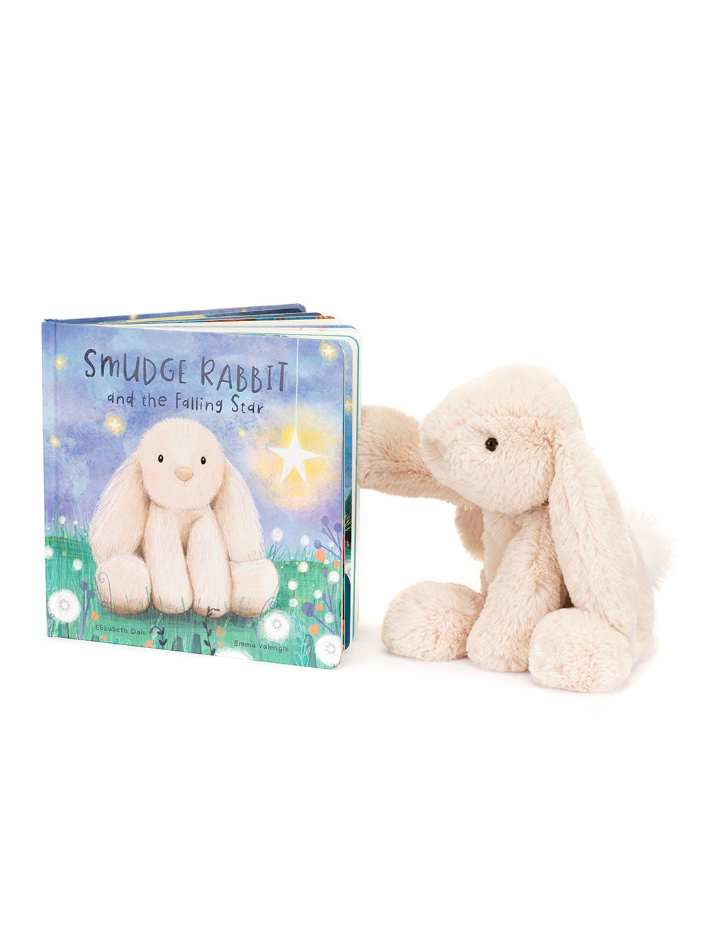 Jellycat Smudge Rabbit and the Falling Star Book and Smudge Rabbit Medium