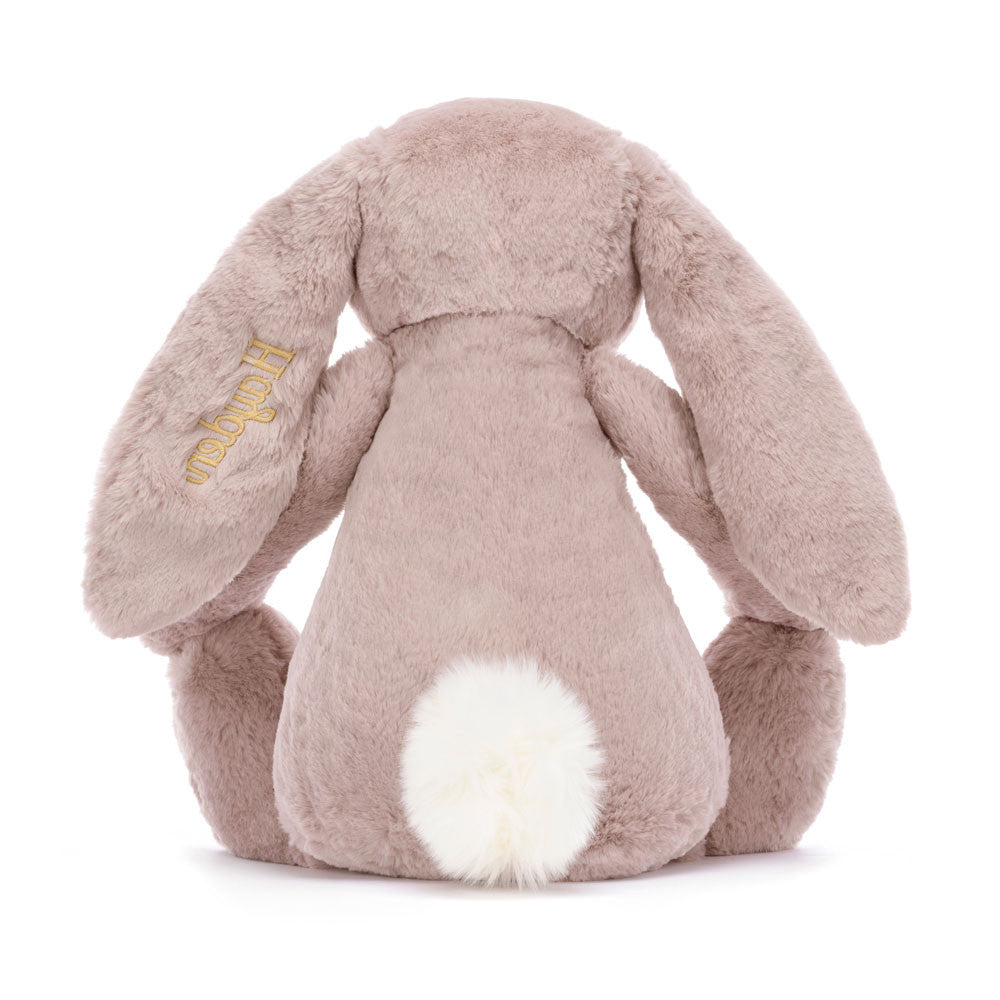 Jellycat Personalized Bashful Luxe Bunny Rosa Huge