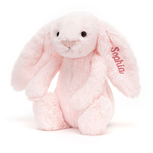 Jellycat Personalized Bashful Pink Bunny Medium