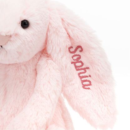 Jellycat Personalized Bashful Pink Bunny Medium