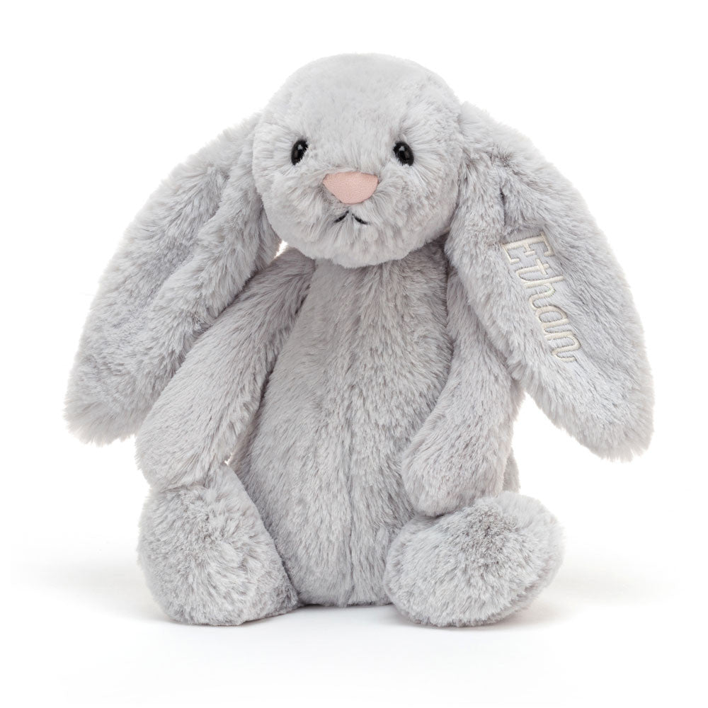 Jellycat Personalized Bashful Silver Bunny Medium