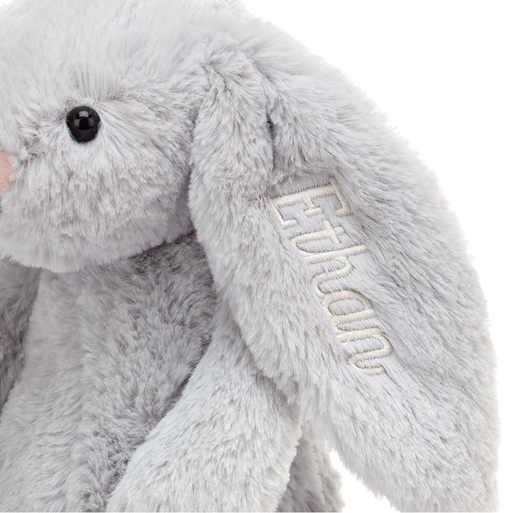 Jellycat Personalized Bashful Silver Bunny Medium