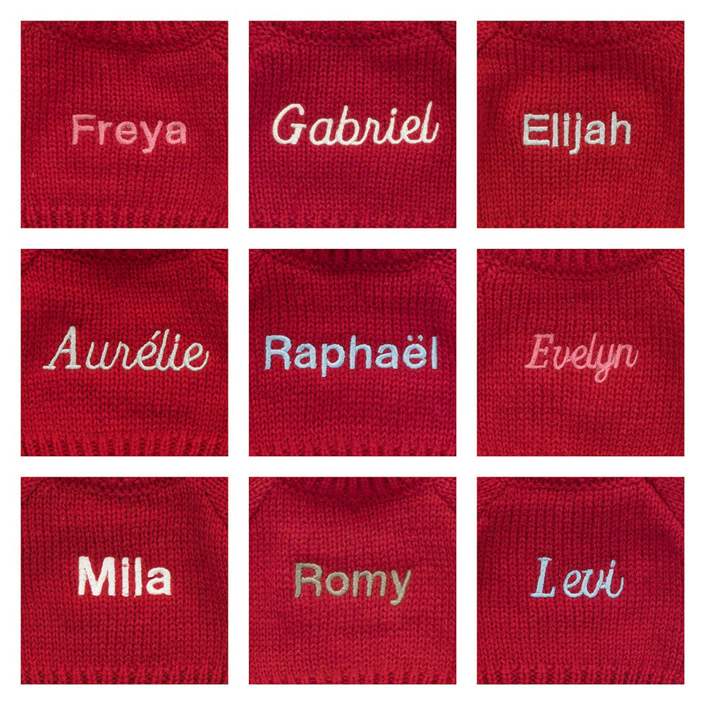 Jellycat Bashful Fox Cub with Personalized Red Jumper