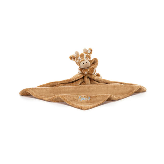 Jellycat Personalized Bashful Giraffe Soother