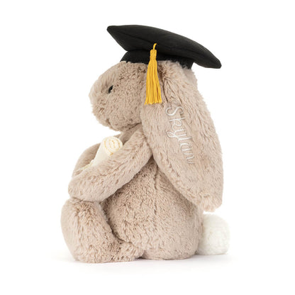 Jellycat Personalized Bashful Bunny Graduation Outfit
