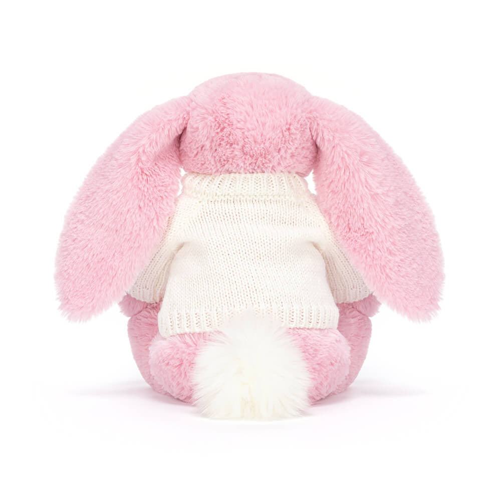 Jellycat Blushkin Blossom Luxe Bunny with Personalized Cream Jumper