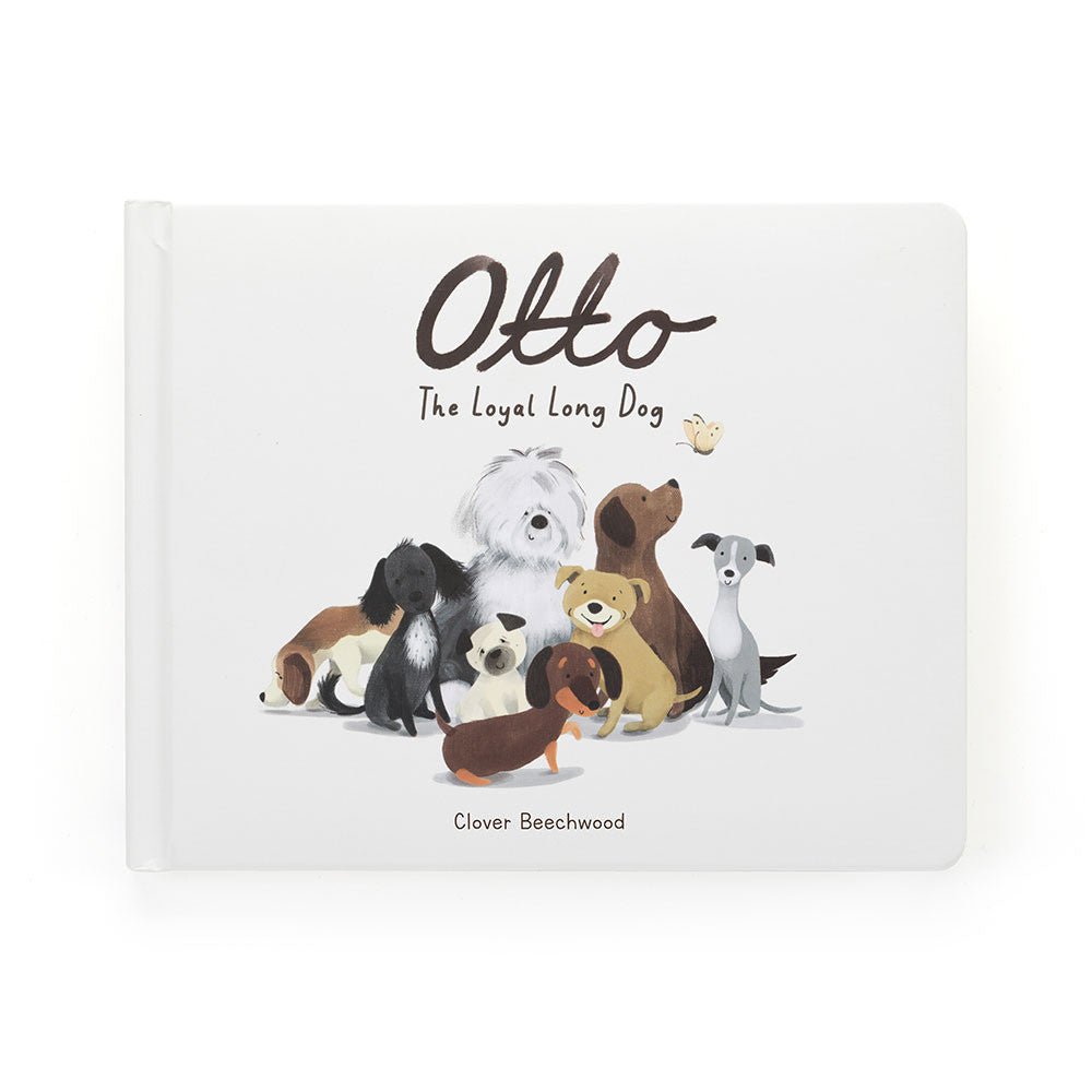 Jellycat Otto the Loyal Long Dog Book & Otto Sausage Dog Medium