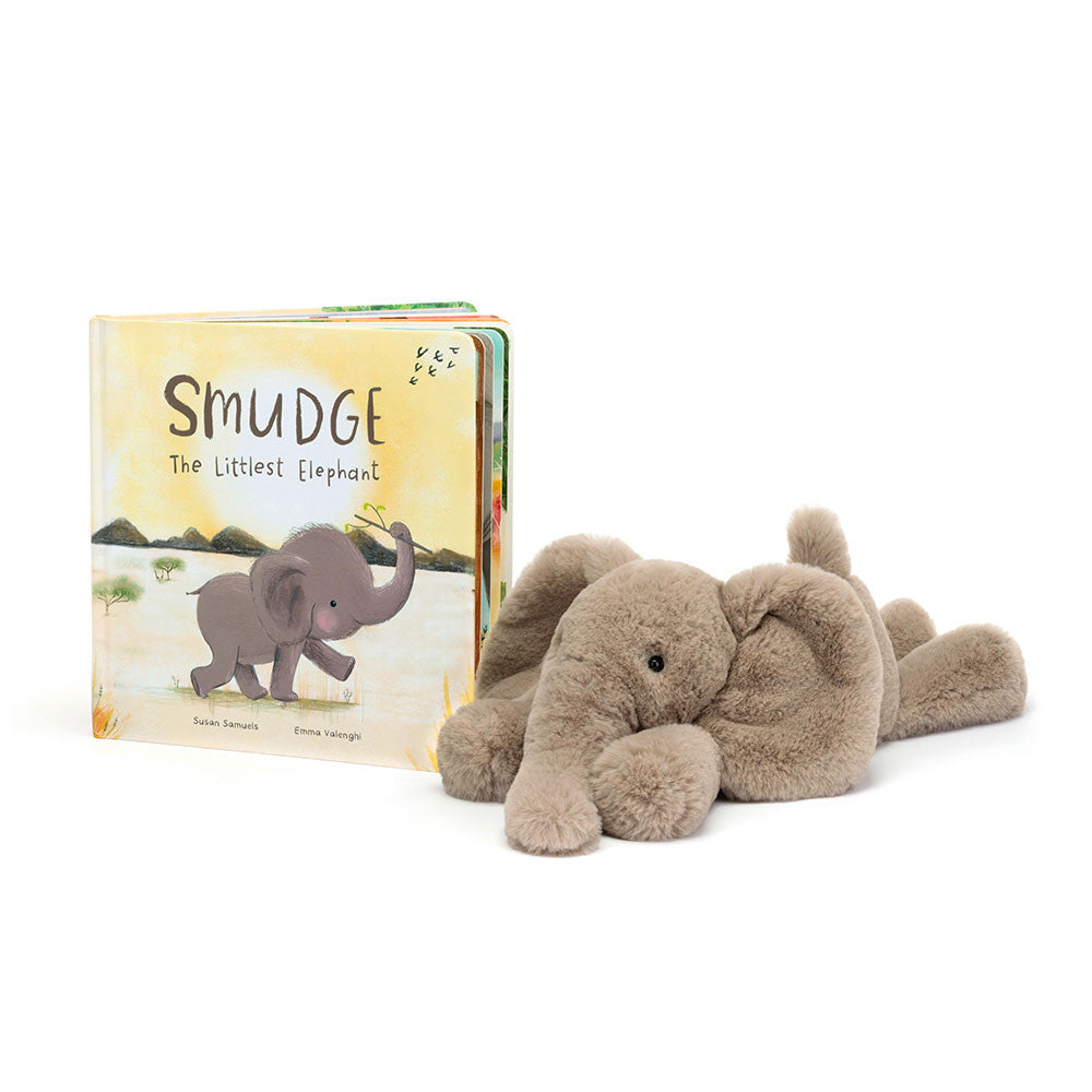 Jellycat Smudge the Littlest Elephant Book & Smudge Elephant Medium