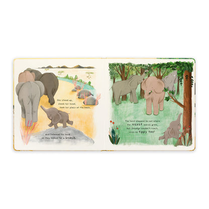 Jellycat Smudge the Littlest Elephant Book & Smudge Elephant Medium