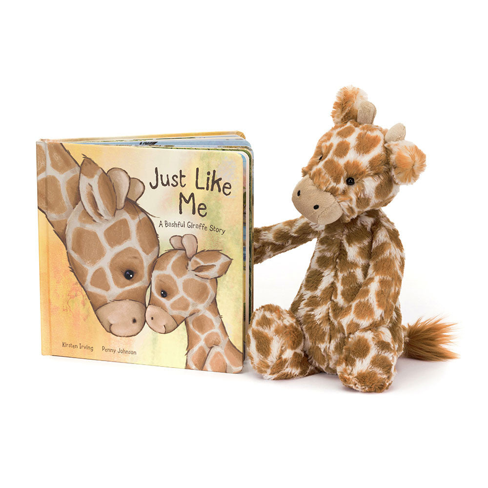 Jellycat Just Like Me Book & Bashful Giraffe Medium
