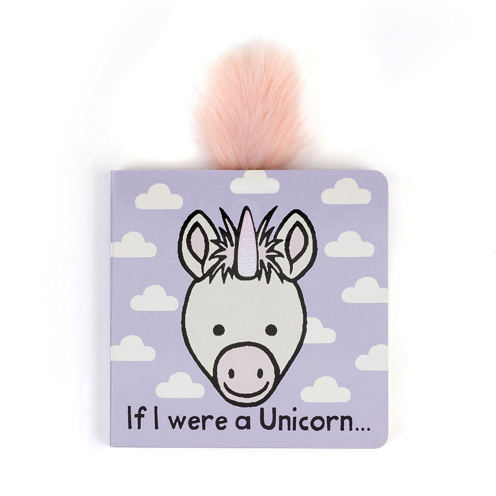 Jellycat If I Were a Unicorn Board Book & Bashful Unicorn Medium
