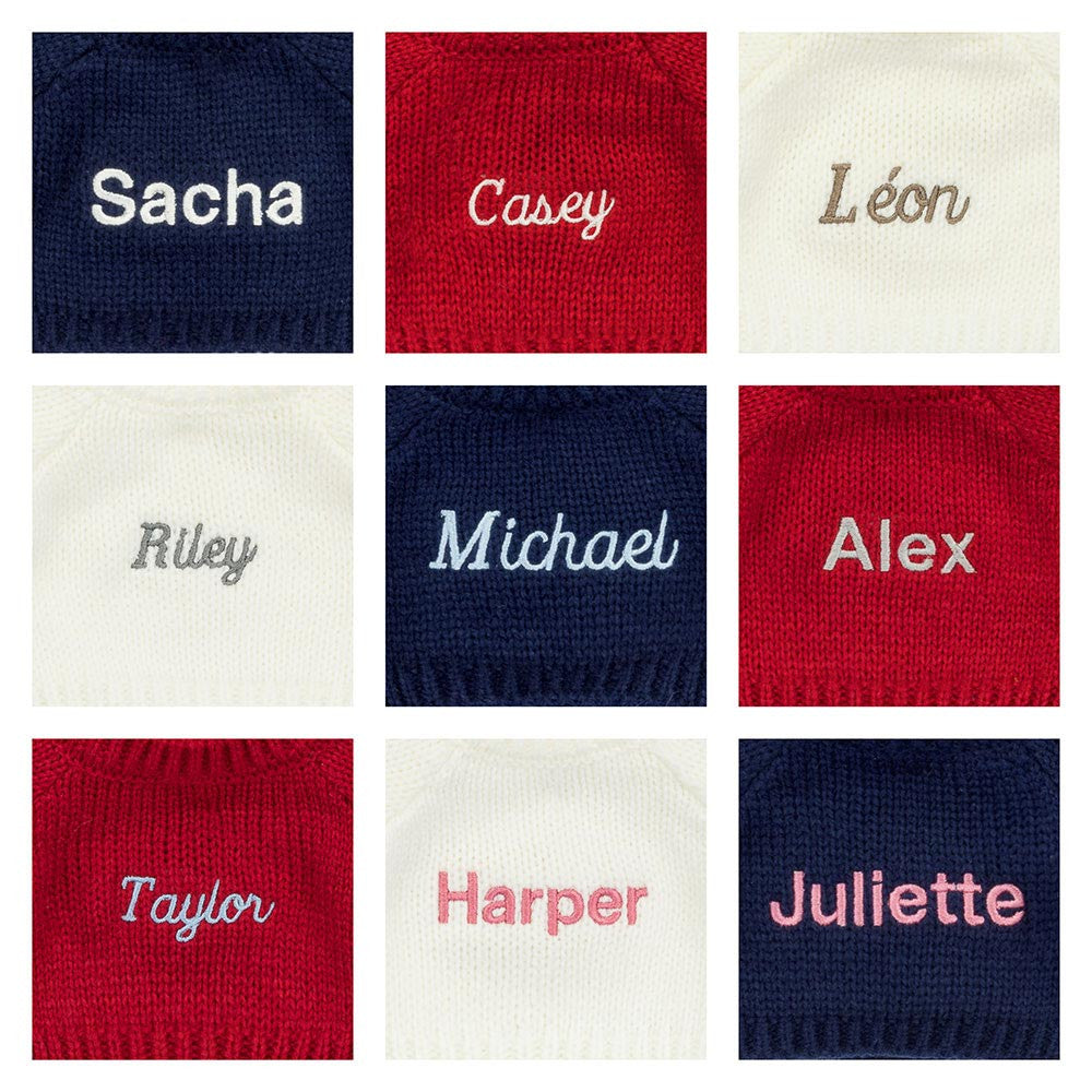 Jellycat Bashful Luxe Bunny Juniper with Personalized Red Jumper