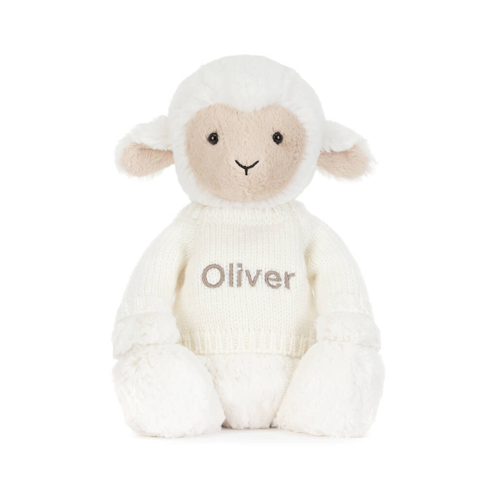 Jellycat Skipson Lamb with Personalized Cream Jumper
