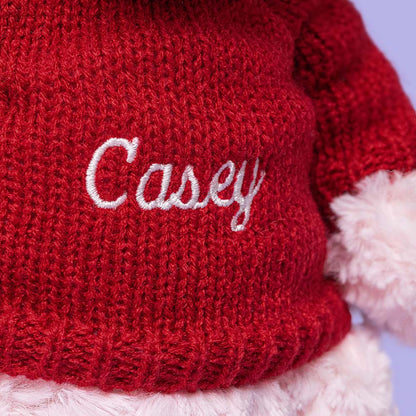 Jellycat Leola Bear with Personalized Red Jumper