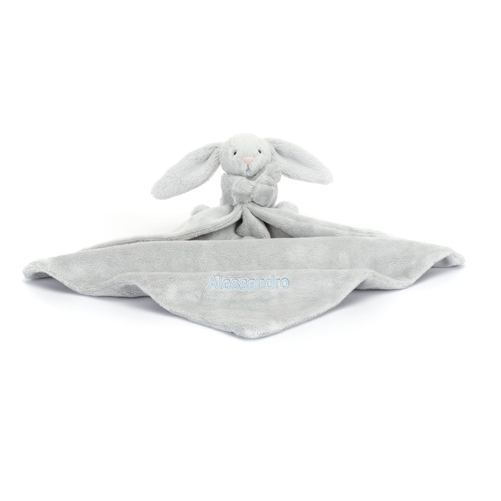 Jellycat Personalized Bashful Silver Bunny Soother
