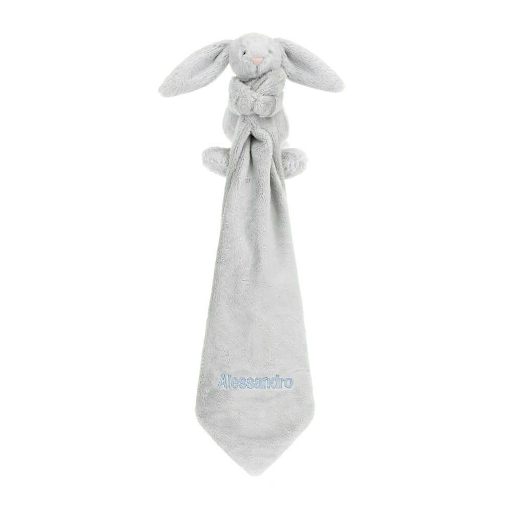 Jellycat Personalized Bashful Silver Bunny Soother