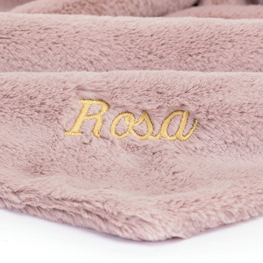 Jellycat Personalized Bashful Luxe Bunny Rosa Soother