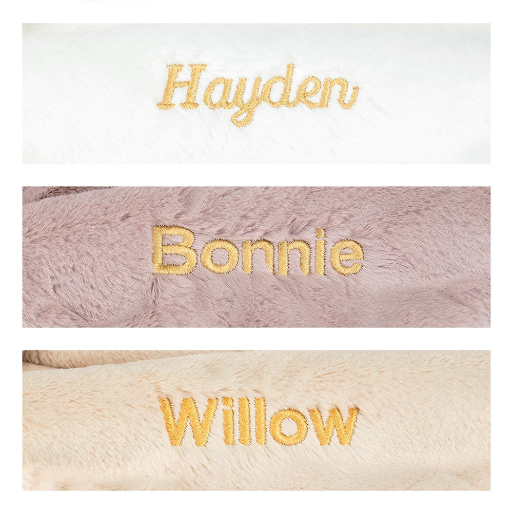 Jellycat Personalized Bashful Luxe Bunny Luna Blankie