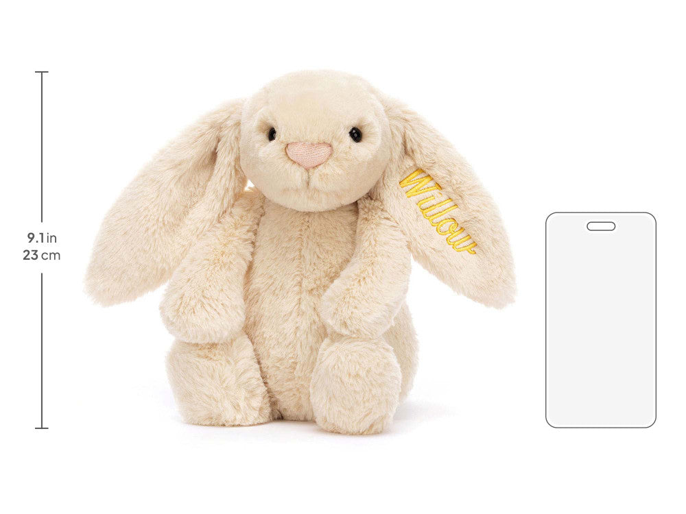 Jellycat Personalized Bashful Luxe Bunny Willow Medium