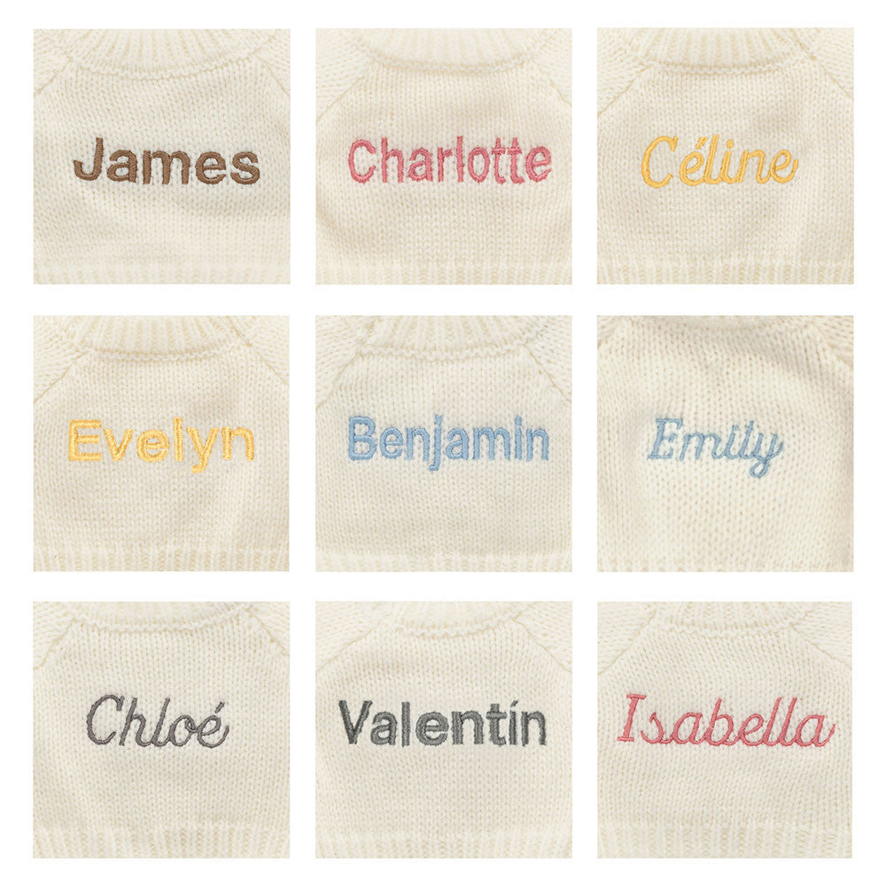 Jellycat Bashful Luxe Bunny Luna with Personalized Cream Jumper