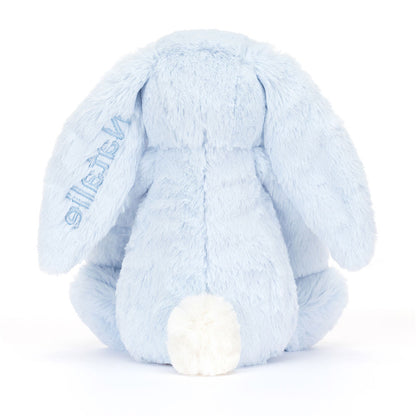 Jellycat Personalized Bashful Blue Bunny Medium