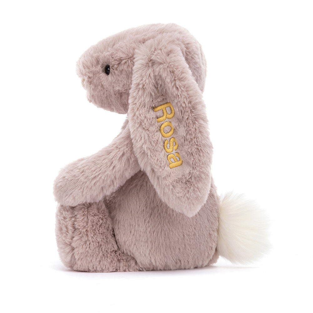 Jellycat Personalized Bashful Luxe Bunny Rosa Medium