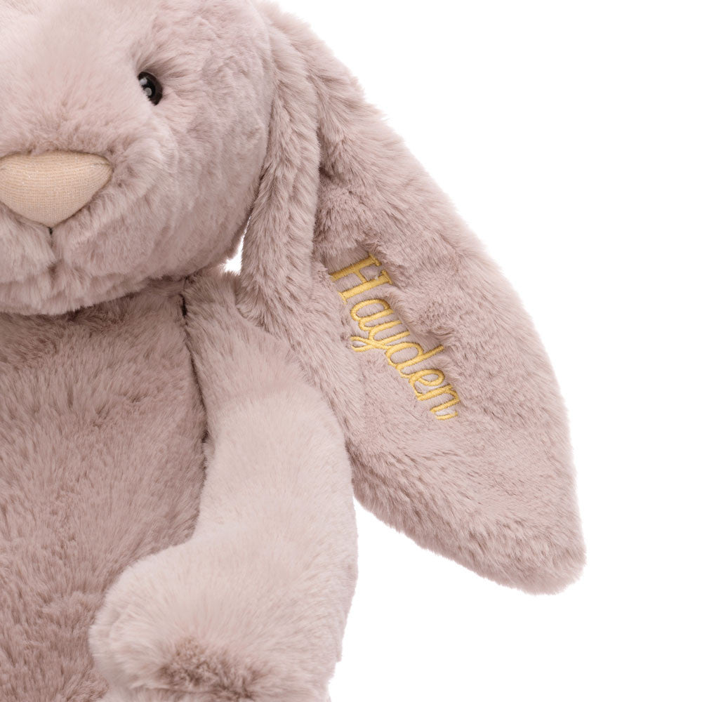 Jellycat Personalized Bashful Luxe Bunny Rosa Huge