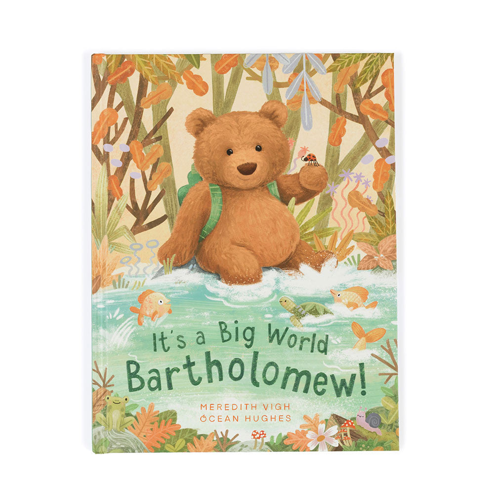 Jellycat It's a Big World Bartholomew Book & Bartholomew Bear Medium
