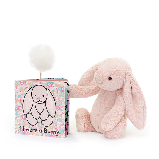 Jellycat If I Were a Bunny Book & Bashful Blush Bunny Medium