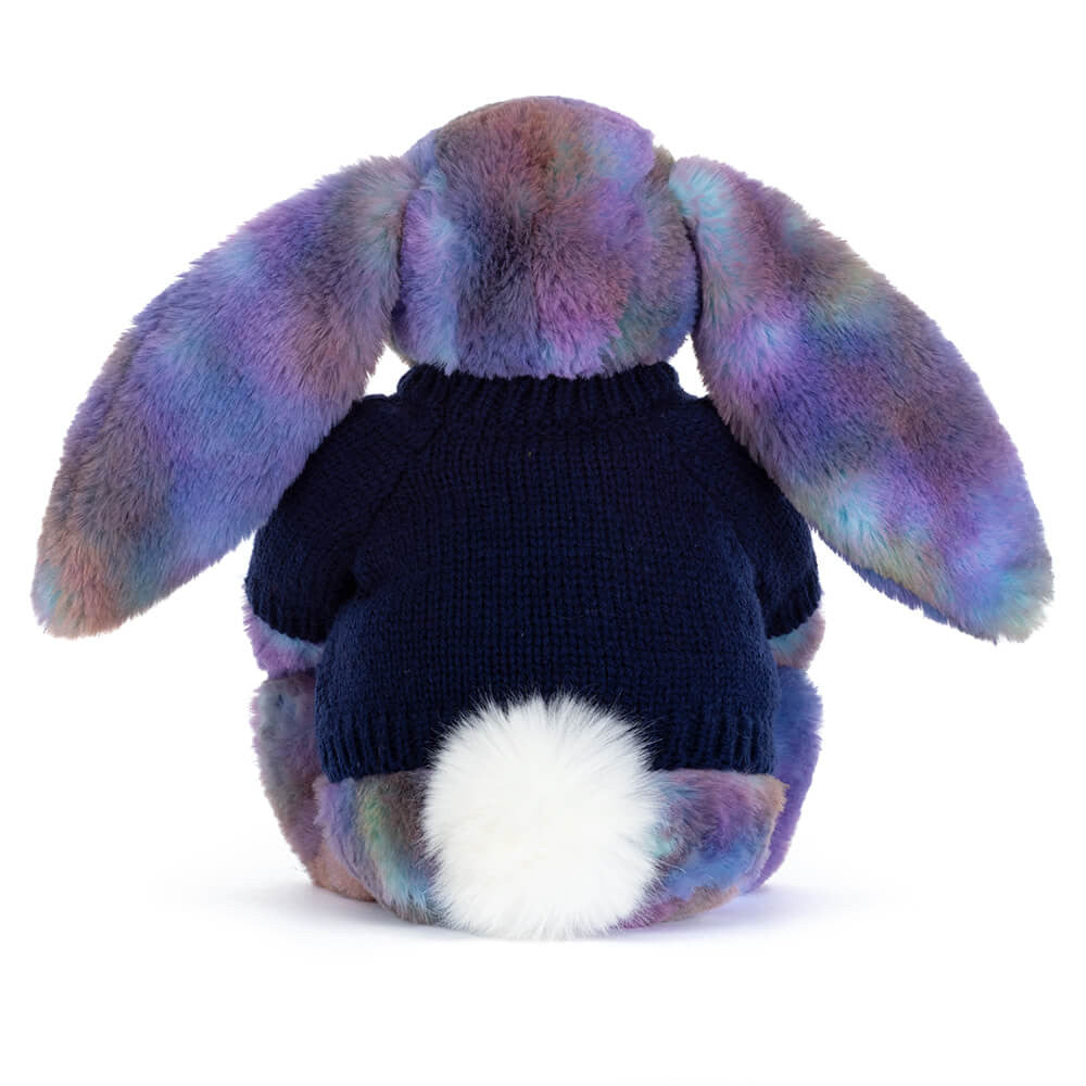 Jellycat Zodihop Luxe Bunny with Personalized Navy Jumper