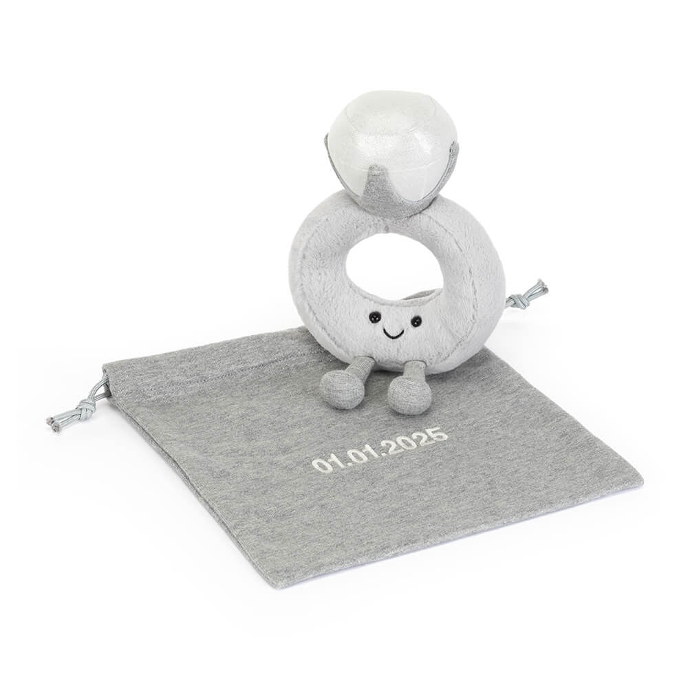 Jellycat Amuseables Diamond Ring with Personalized Bag