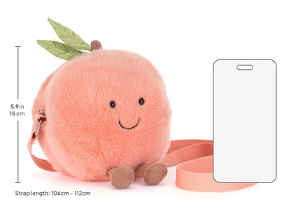 Jellycat Amuseables Peach Shoulder Bag
